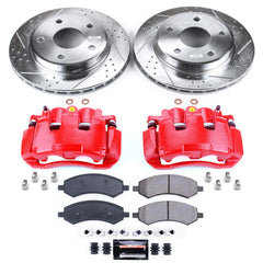 Power Stop KC2193A Z23 Evolution Sport Performance 1-Click Brake Kit With Calipers (Front) for 2009-2011 Dodge Dakota product image