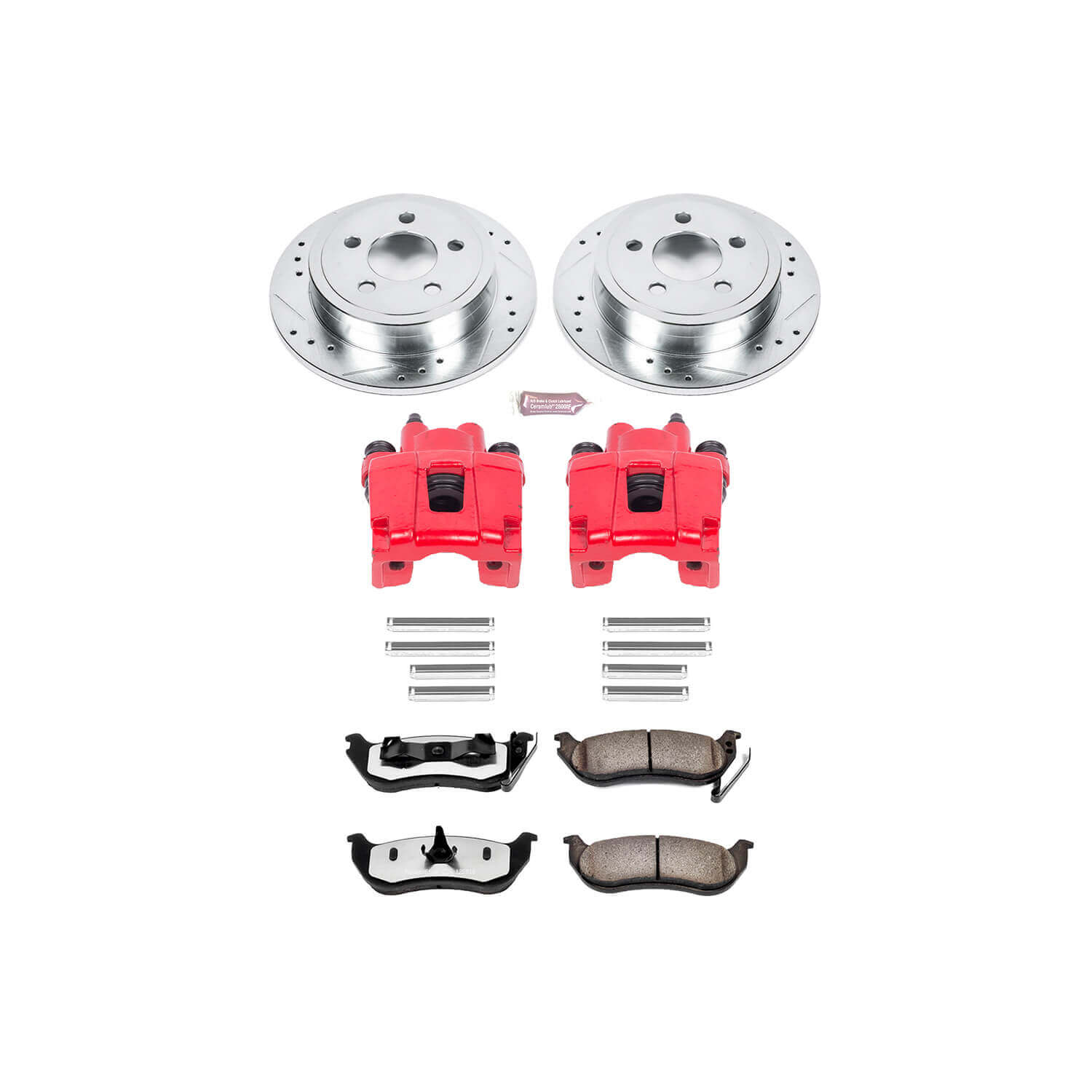 Power Stop KC2197-36 Z36 Extreme Performance Truck And Tow 1-Click Brake Kit With Calipers (Rear) for 2003-2007 Jeep Liberty product image
