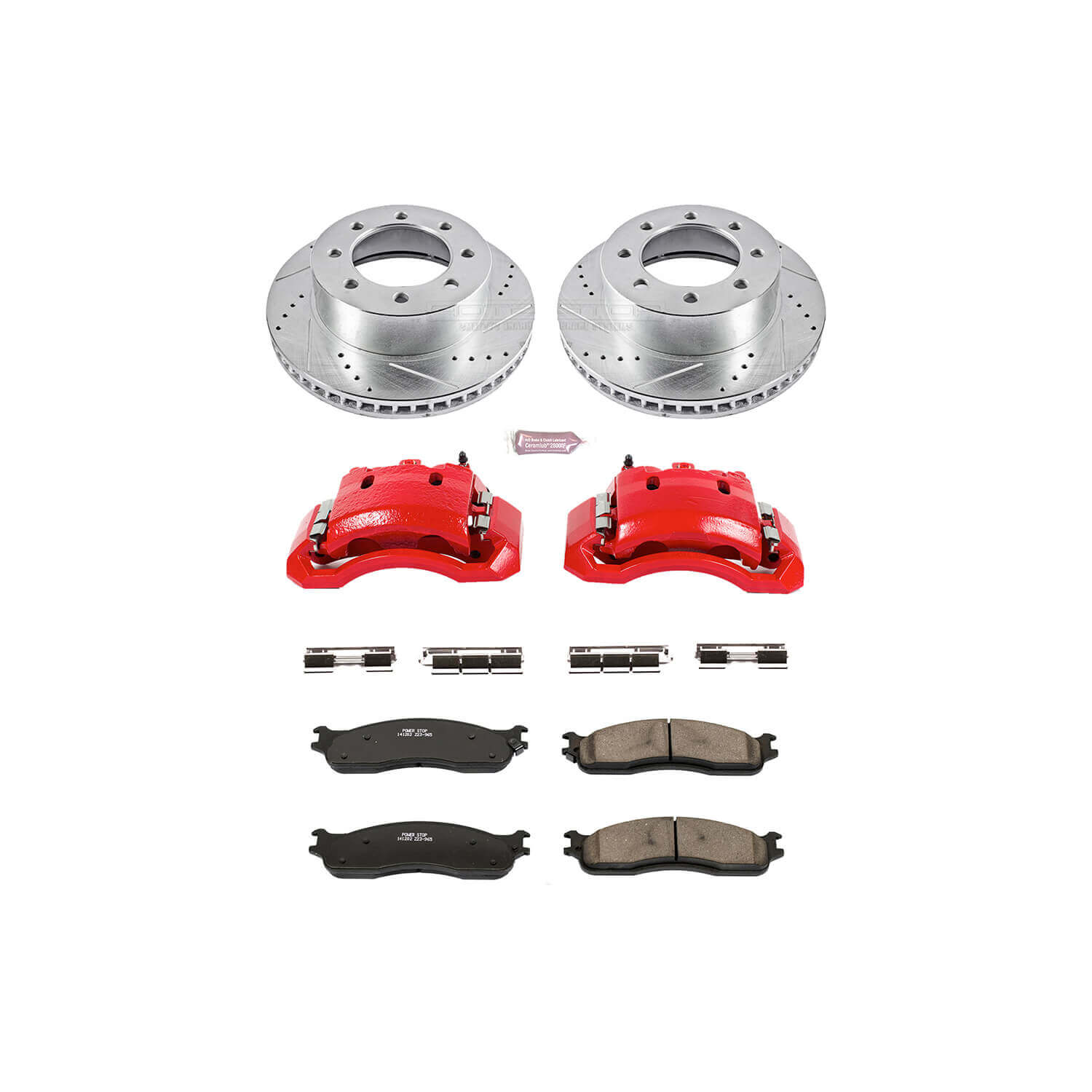 Power Stop KC2203 Z23 Evolution Sport Performance 1-Click Brake Kit With Calipers (Front) for 2003-2008 Dodge RAM 1500 Laramie product image