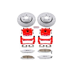 Power Stop KC2219-26 Z26 Extreme Street Warrior 1-Click Brake Kit With Calipers (Front) for 2005-2010 Jeep Commander product image