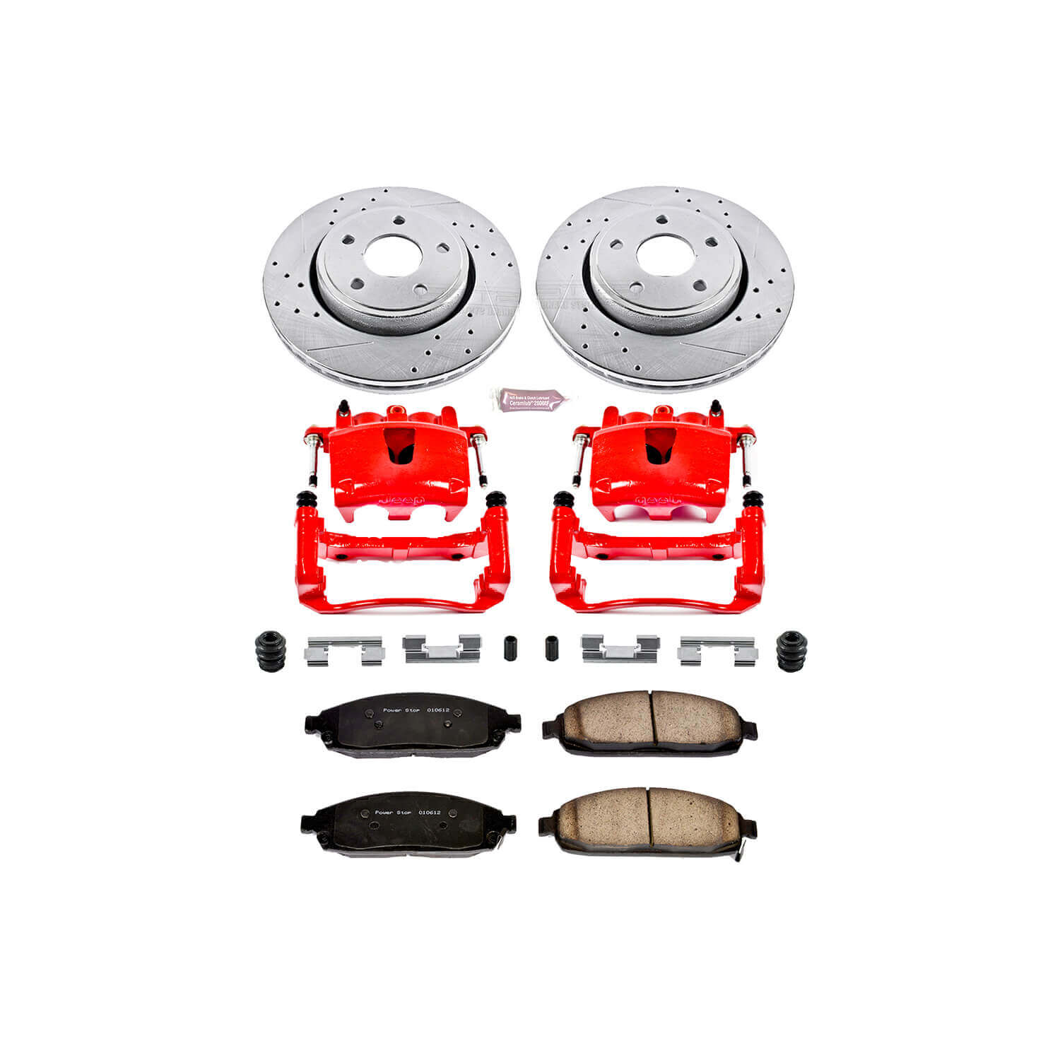 Power Stop KC2219 Z23 Evolution Sport Performance 1-Click Brake Kit With Calipers (Front) for 2005-2010 Jeep Commander product image