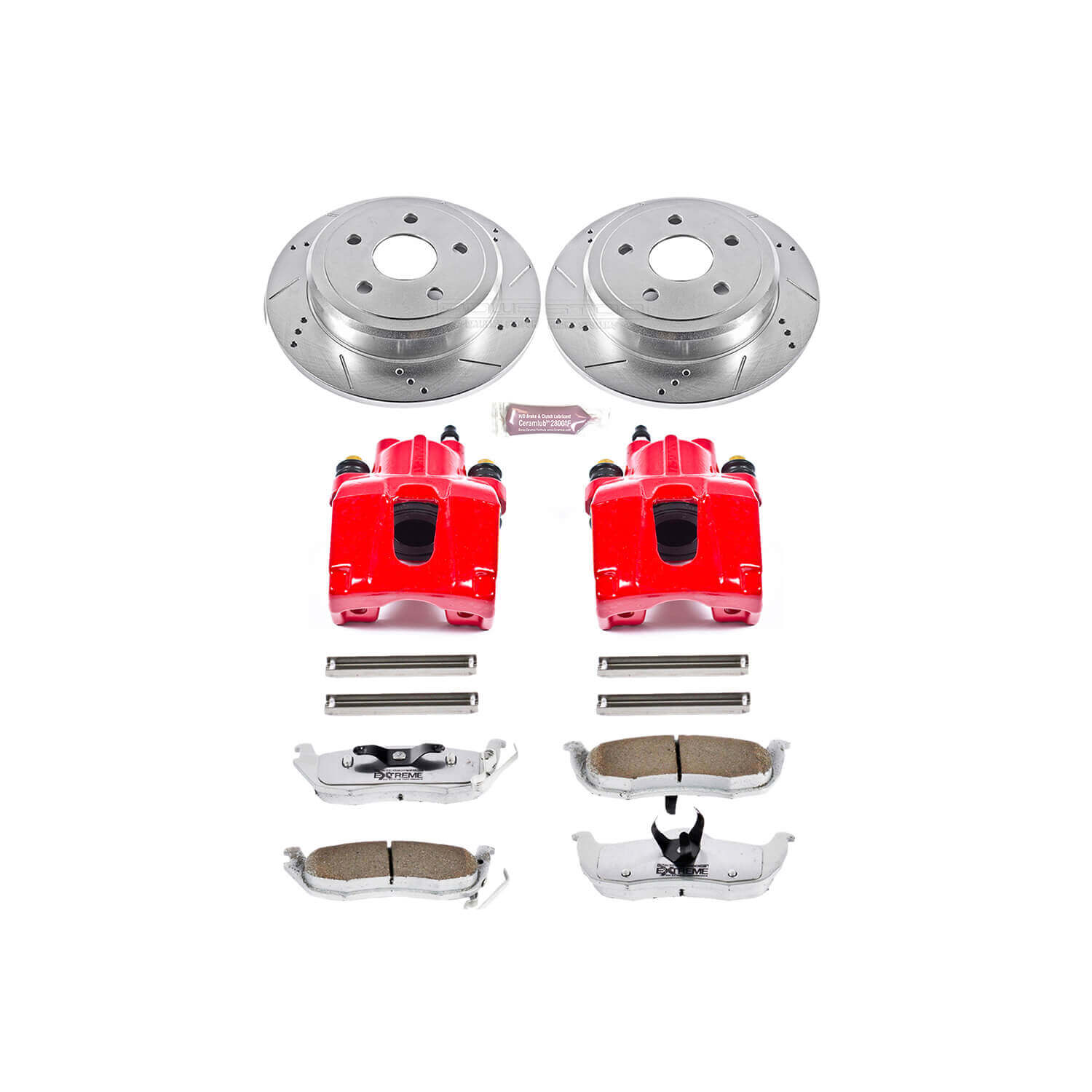 Power Stop KC2221-26 Z26 Extreme Street Warrior 1-Click Brake Kit With Calipers (Rear) for 2005-2010 Jeep Commander product image