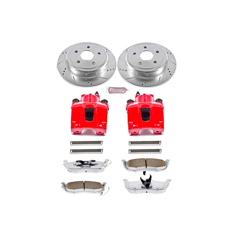 Power Stop KC2221-26 Z26 Extreme Street Warrior 1-Click Brake Kit With Calipers (Rear) for 2005-2010 Jeep Commander product image