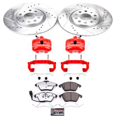 Power Stop KC2259A-26 Z26 Street Warrior 1-Click Front Brake Kit With Calipers for 2006-2018 Audi A3 product image