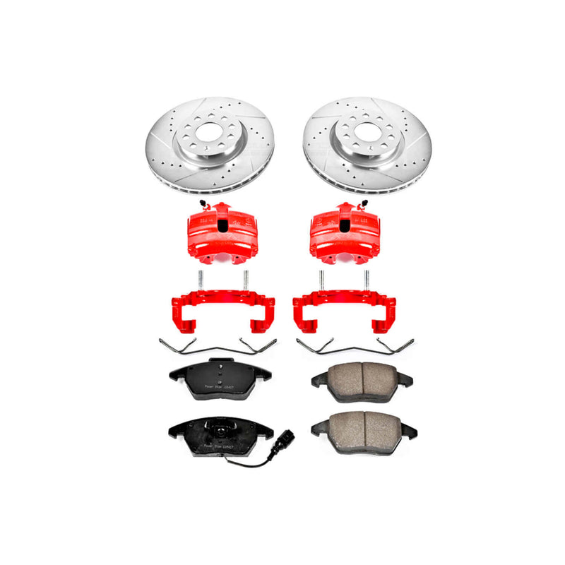 Power Stop KC2259A Z23 Evolution Sport Performance 1-Click Brake Kit With Calipers (Front) for 2006-2018 Audi A3 product image
