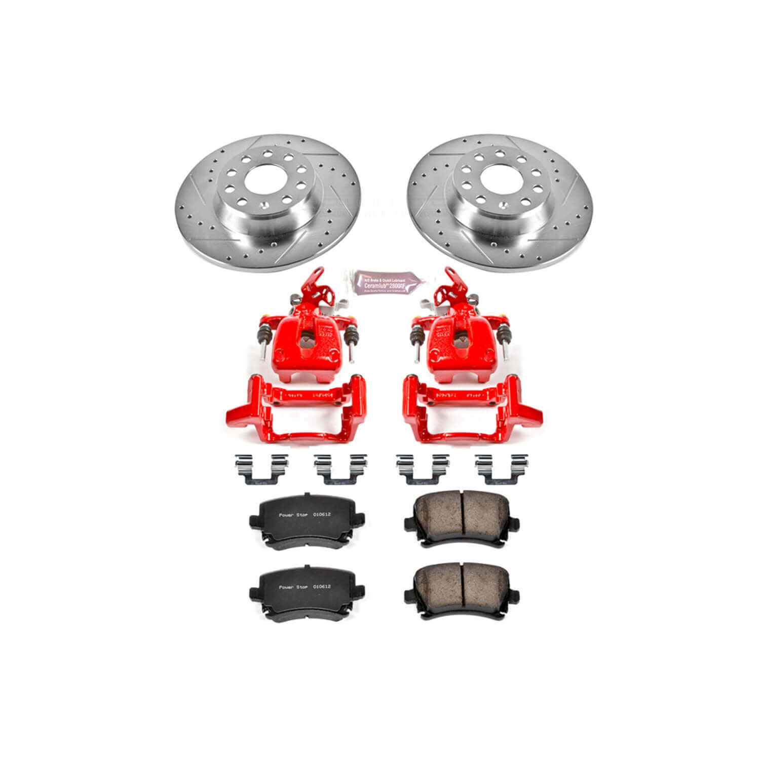 Power Stop KC2261 Z23 Evolution Sport Performance 1-Click Brake Kit With Calipers (Rear) for 2006-2009 Audi A3 product image