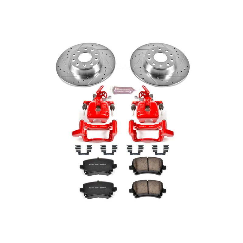 Power Stop KC2261 Z23 Evolution Sport Performance 1-Click Brake Kit With Calipers (Rear) for 2006-2009 Audi A3 product image