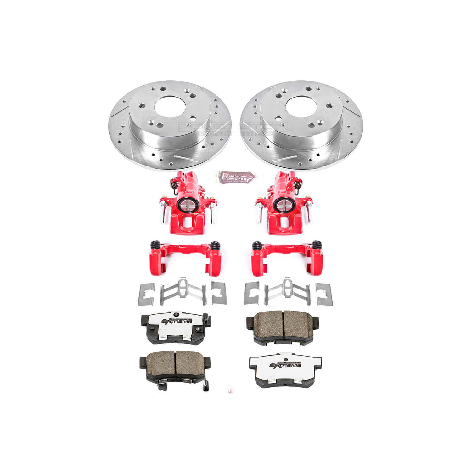Power Stop KC2270A-26 Z26 Extreme Street Warrior 1-Click Brake Kit With Calipers (Rear) for 2002-2006 Acura Rsx product image