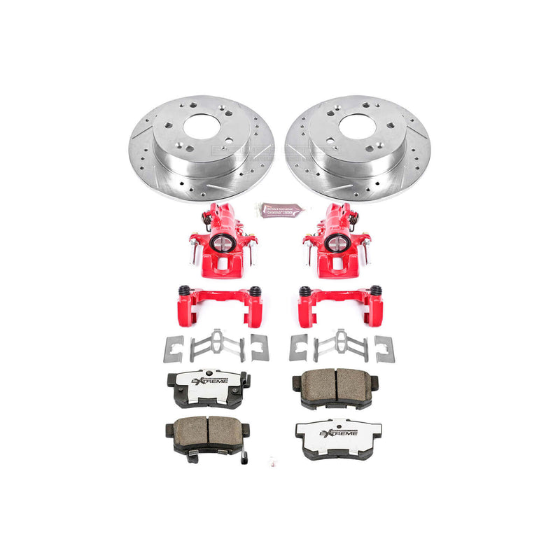 Power Stop KC2270A-26 Z26 Extreme Street Warrior 1-Click Brake Kit With Calipers (Rear) for 2002-2006 Acura Rsx product image