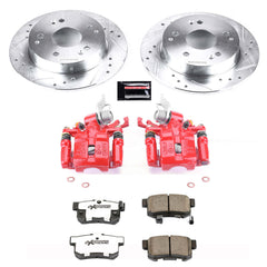 Power Stop KC2270D-26 Z26 Street Warrior 1-Click Rear Brake Kit With Calipers for 1998-2002 Honda Accord Coupe (2 Door) product image
