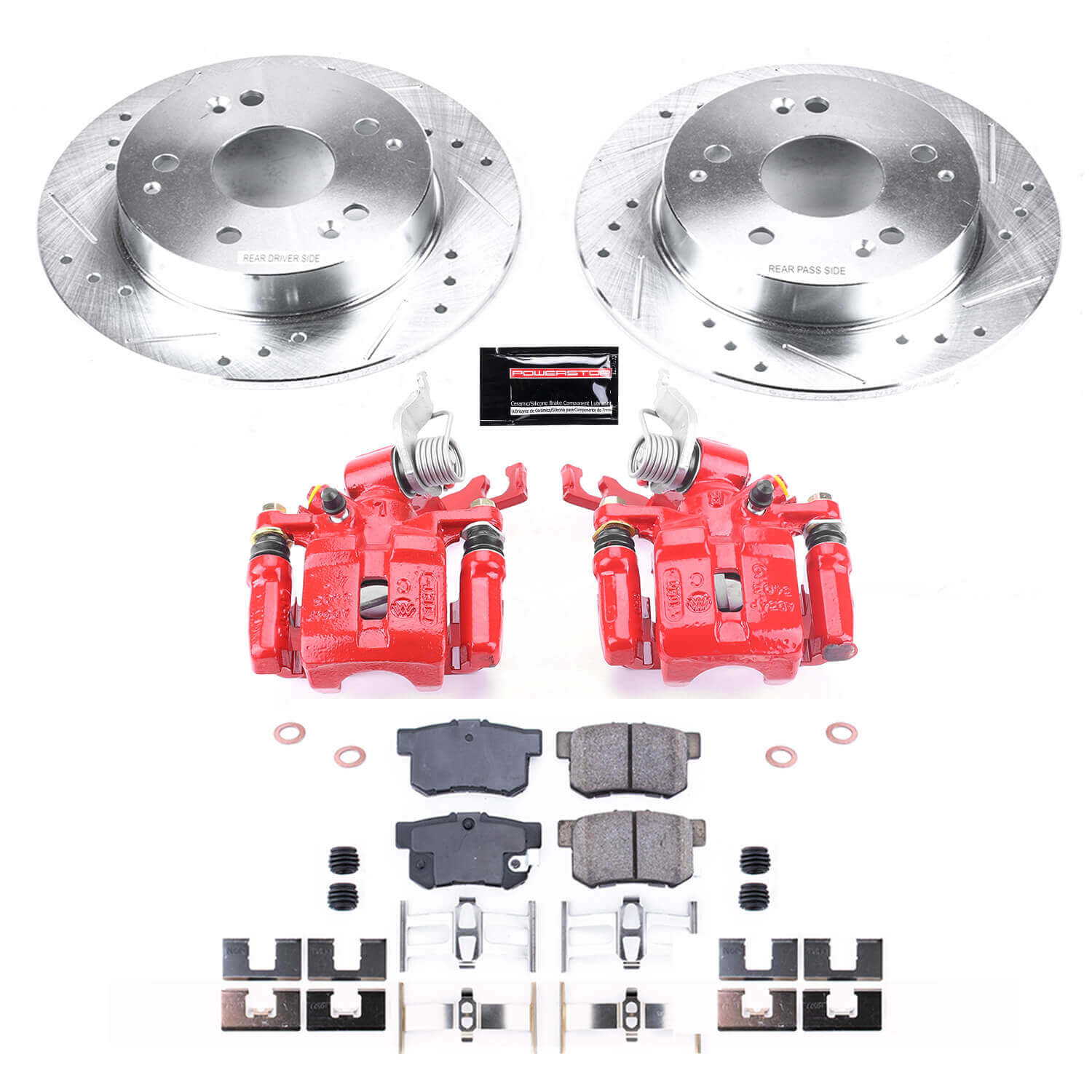 Power Stop KC2270D Z23 Evolution Sport Rear Brake Kit for 1998-2002 Honda Accord Coupe (2 Door) product image