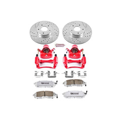 Power Stop KC2282-26 Z26 Extreme Street Warrior 1-Click Brake Kit With Calipers (Front) for 2002-2006 INFINITI I35 product image