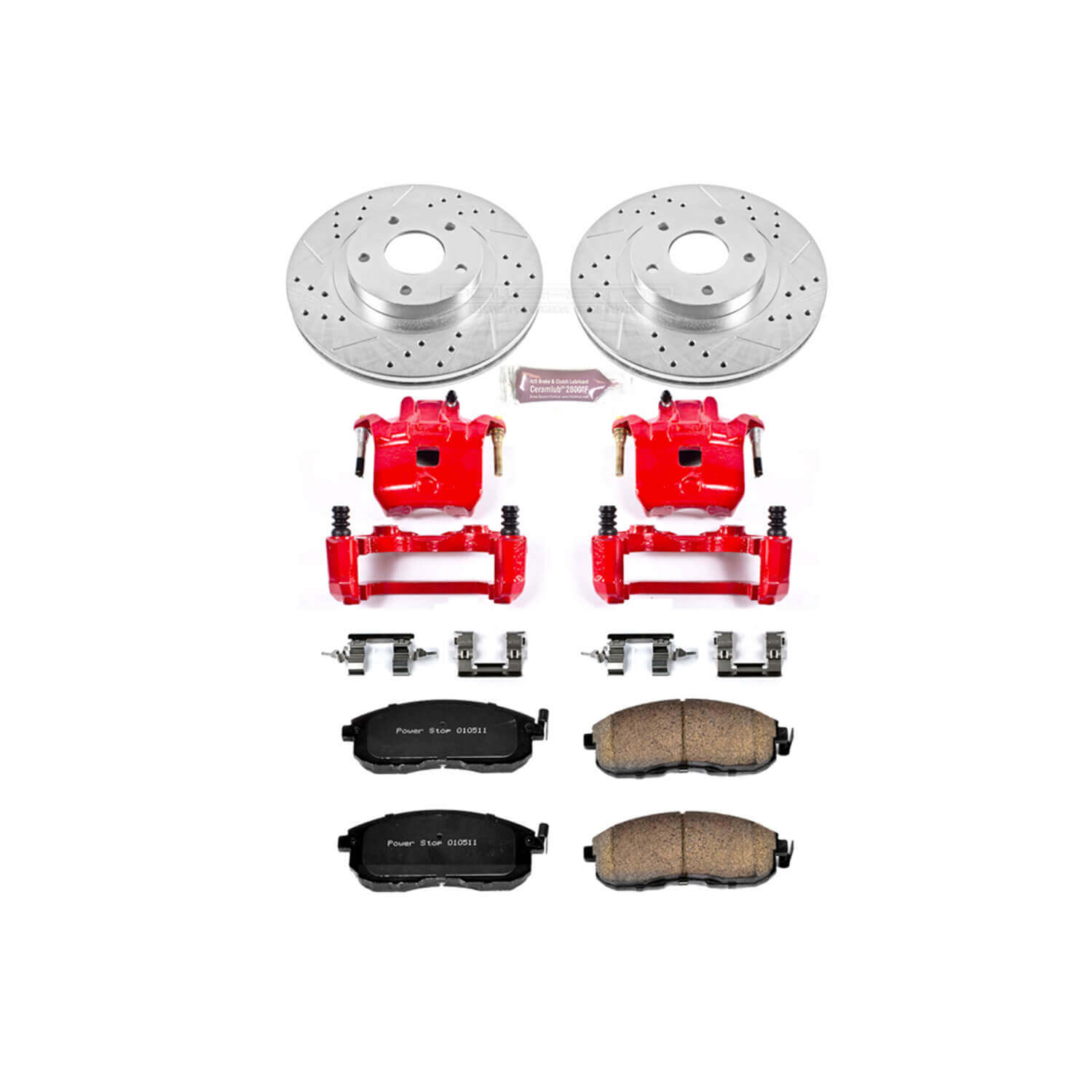 Power Stop KC2282 Z23 Evolution Sport Performance 1-Click Brake Kit With Calipers (Front) for 2002-2006 INFINITI I35 product image
