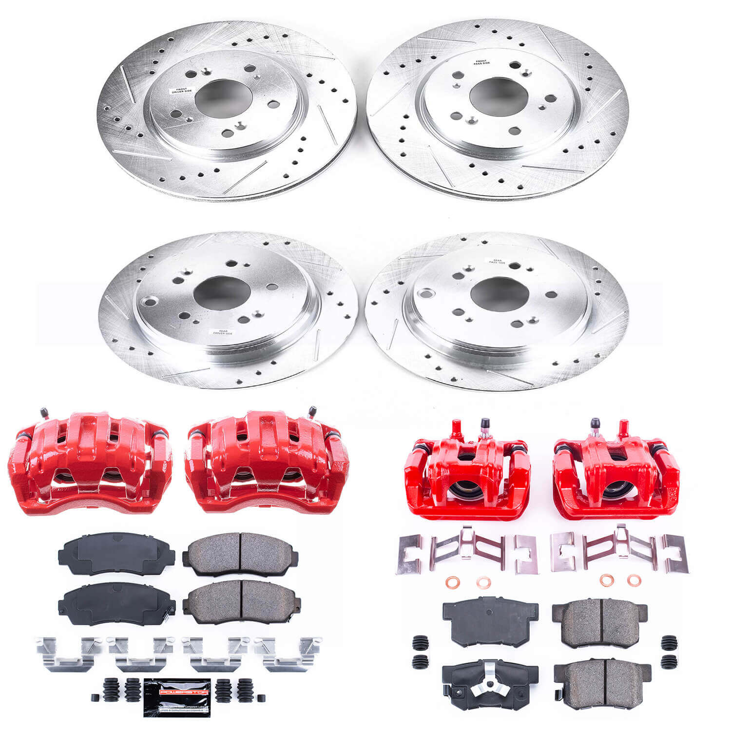 Power Stop KC229 Z23 Evolution Sport Front And Rear Brake Kit for 2010-2012 Acura RDX Front Wheel Drive product image
