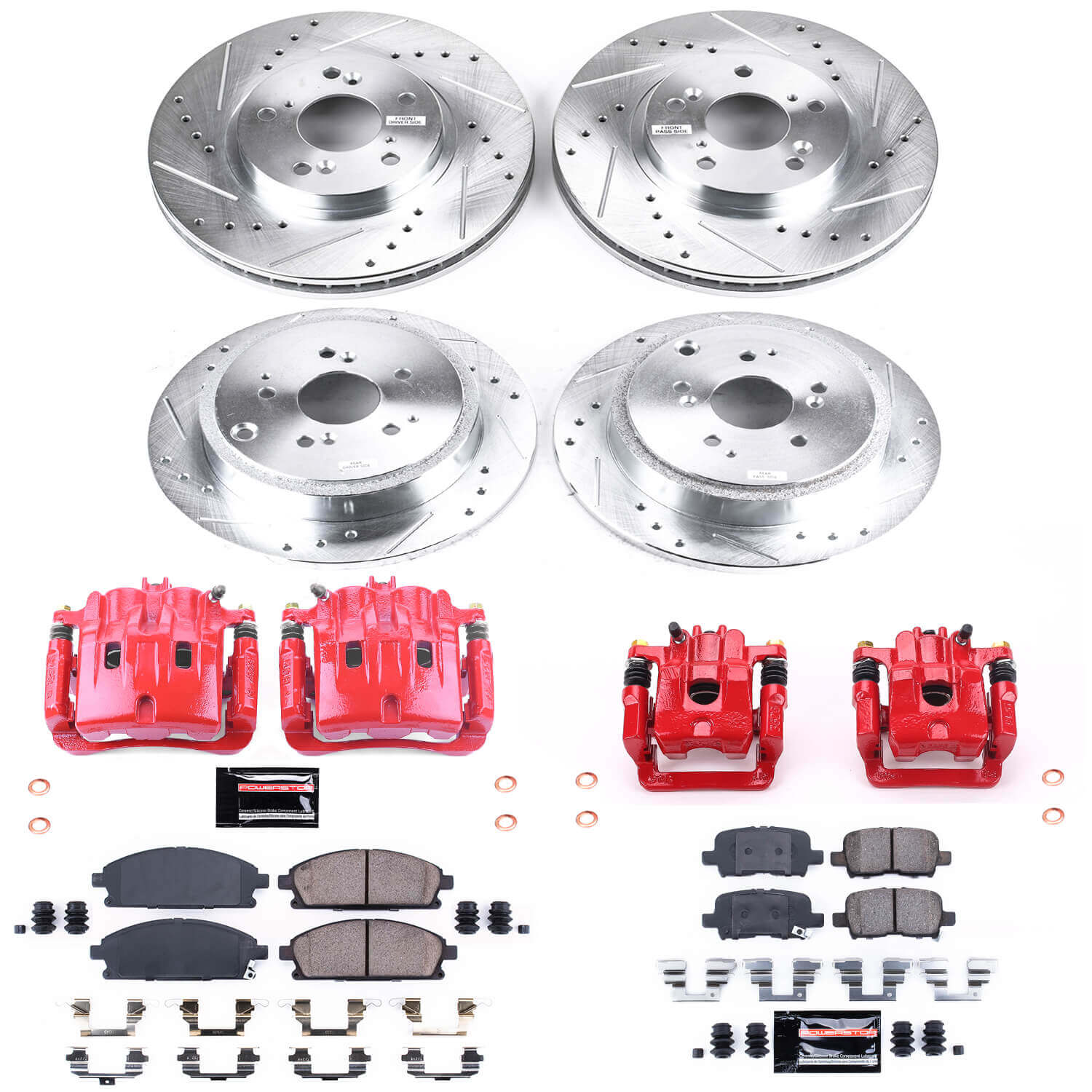 Power Stop KC2291 Z23 Evolution Sport Front And Rear Brake Kit for 2003-2006 Acura MDX product image