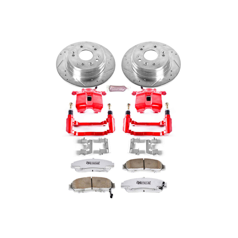 Power Stop KC2292-26 Z26 Extreme Street Warrior 1-Click Brake Kit With Calipers (Front) for 1999-2011 Acura Cl product image