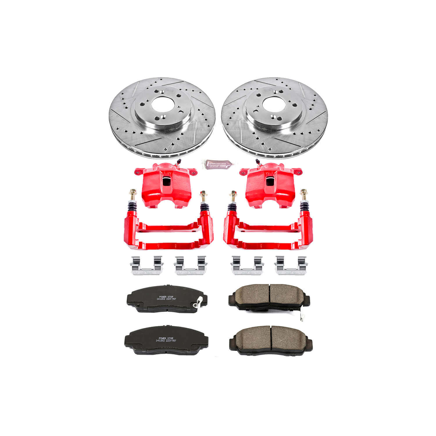 Power Stop KC2292 Z23 Evolution Sport Performance 1-Click Brake Kit With Calipers (Front) for 1999-2011 Acura Cl product image