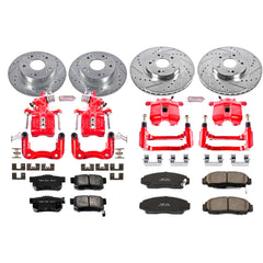 Power Stop KC2297 Z23 Evolution Sport Performance 1-Click Brake Kit With Calipers (Front And Rear) for 2003-2008 Acura Tsx product image