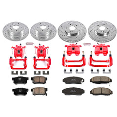 Power Stop KC2298 Z23 Evolution Sport Performance 1-Click Brake Kit With Calipers (Front And Rear) for 2004-2008 Acura Tl product image