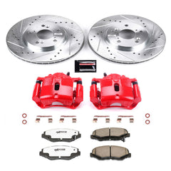Power Stop KC2302-26 Z26 Street Warrior 1-Click Front Brake Kit With Calipers for 2003-2008 Honda Pilot product image