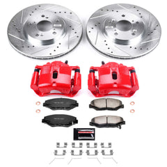 Power Stop KC2302-36 Z36 Extreme Performance Truck And Tow 1-Click Front Brake Kit With Calipers for 2003-2008 Honda Pilot product image