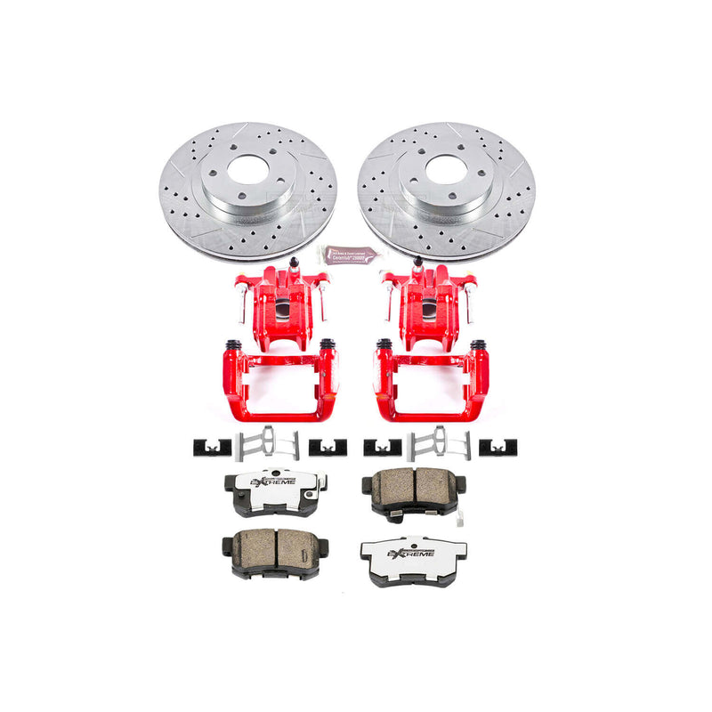 Power Stop KC2308-26 - Z26 Extreme Street Warrior 1-Click Brake Kit With Calipers (Rear) vehicle fitment brake part