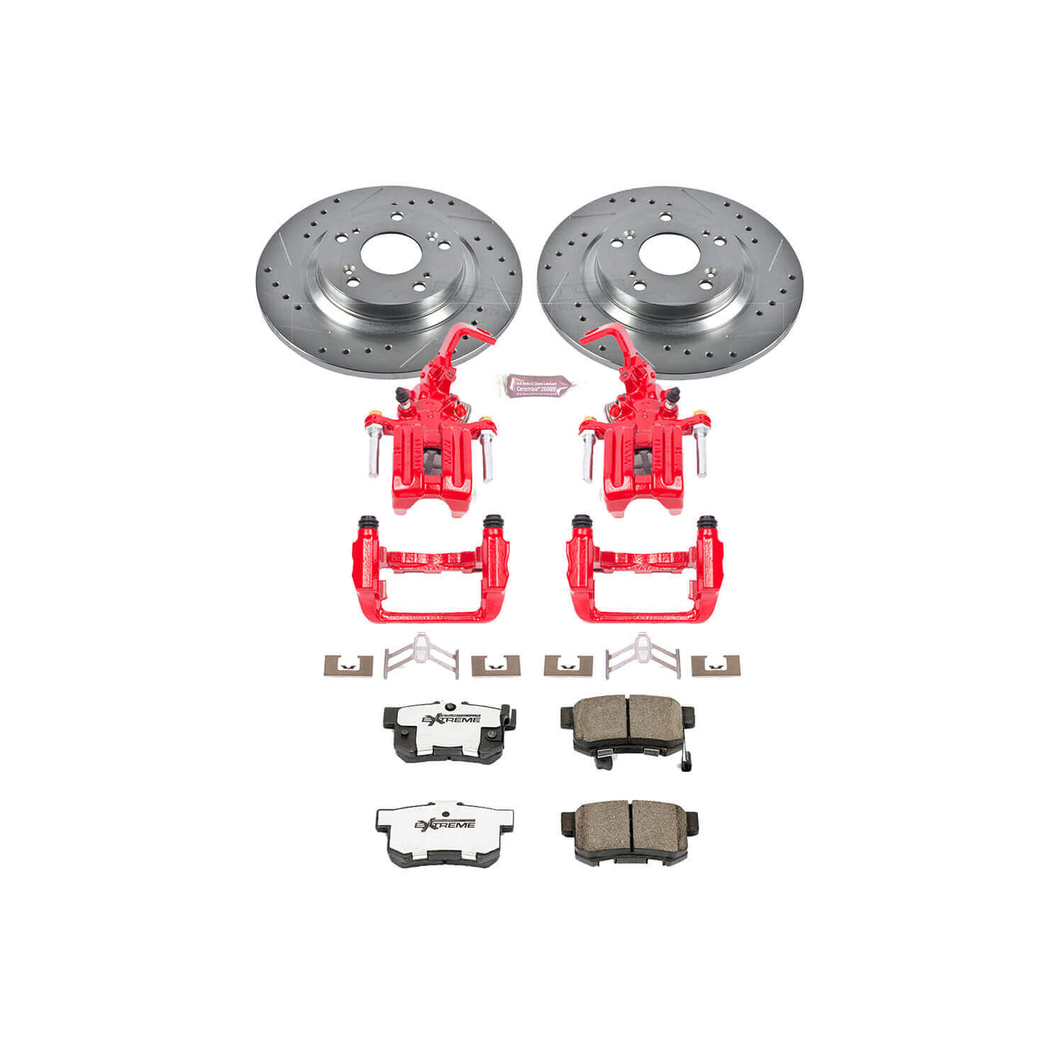 Power Stop KC2310-26 Z26 Extreme Street Warrior 1-Click Brake Kit With Calipers (Rear) for 2000-2009 Honda S2000 product image