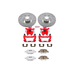 Power Stop KC2313-26 Z26 Extreme Street Warrior 1-Click Brake Kit With Calipers (Front) for 2003-2010 Scion Tc product image