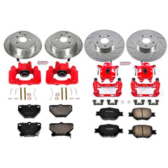 Power Stop KC2314A - Z23 Evolution Sport Performance 1-Click Brake Kit With Calipers (Front And Rear) vehicle fitment brake part