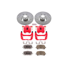 Power Stop KC2316-26 Z26 Extreme Street Warrior 1-Click Brake Kit With Calipers (Front) for 2003-2008 Pontiac Vibe product image