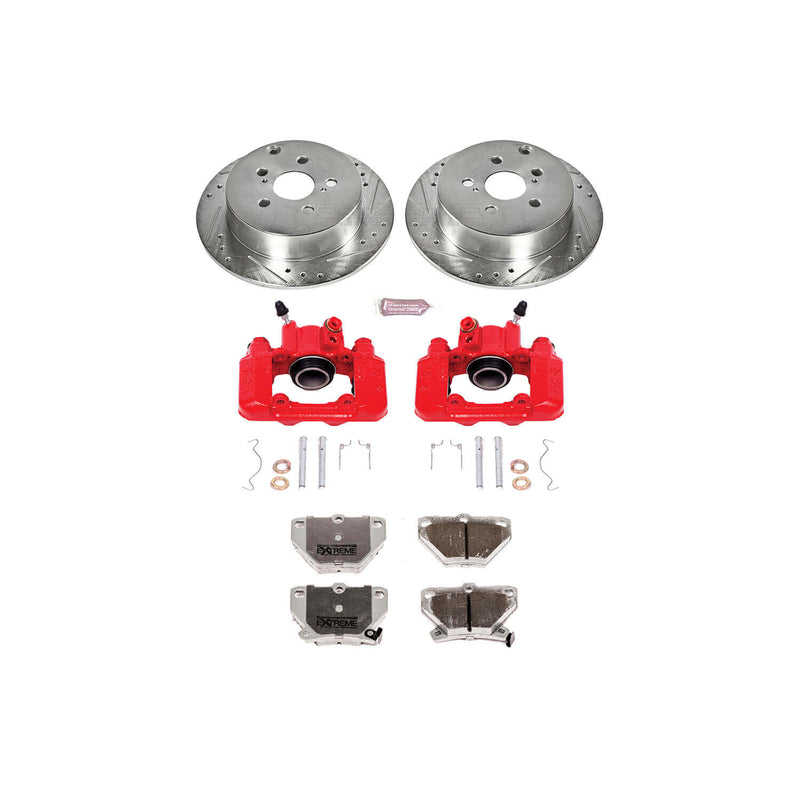 Power Stop KC2318-26 Z26 Extreme Street Warrior 1-Click Brake Kit With Calipers (Rear) for 2000-2007 Pontiac Vibe product image