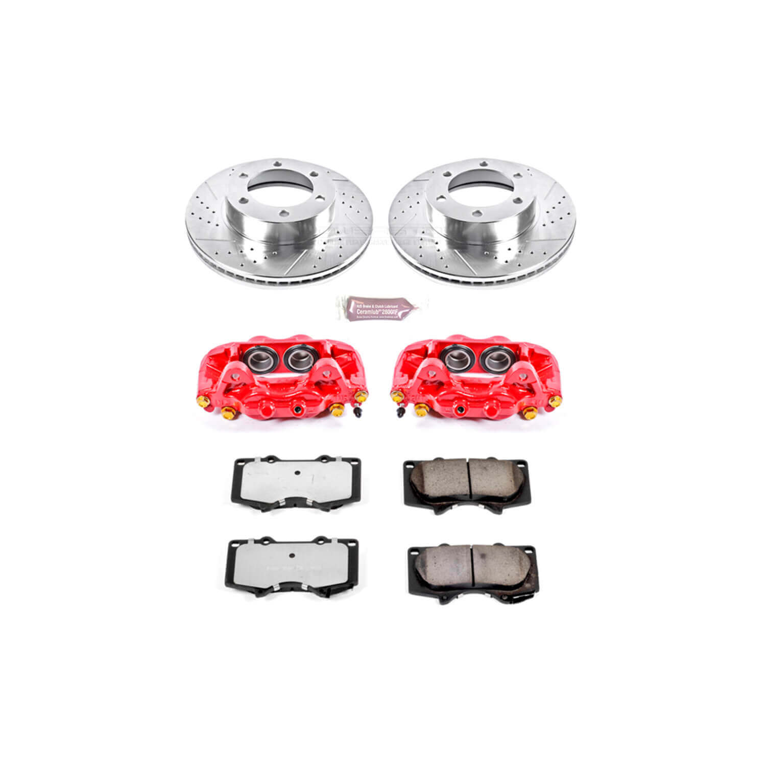 Power Stop KC2324-36 Z36 Extreme Performance Truck And Tow 1-Click Brake Kit With Calipers (Front) for 2000-2007 Toyota Sequoia product image