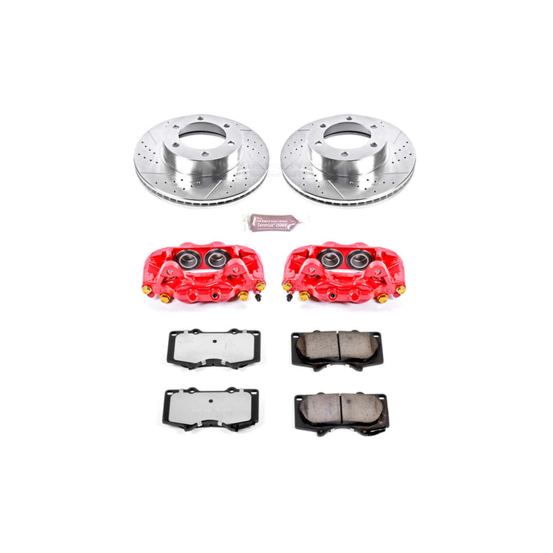 Power Stop KC2324-36 Z36 Extreme Performance Truck And Tow 1-Click Brake Kit With Calipers (Front) for 2000-2007 Toyota Sequoia product image