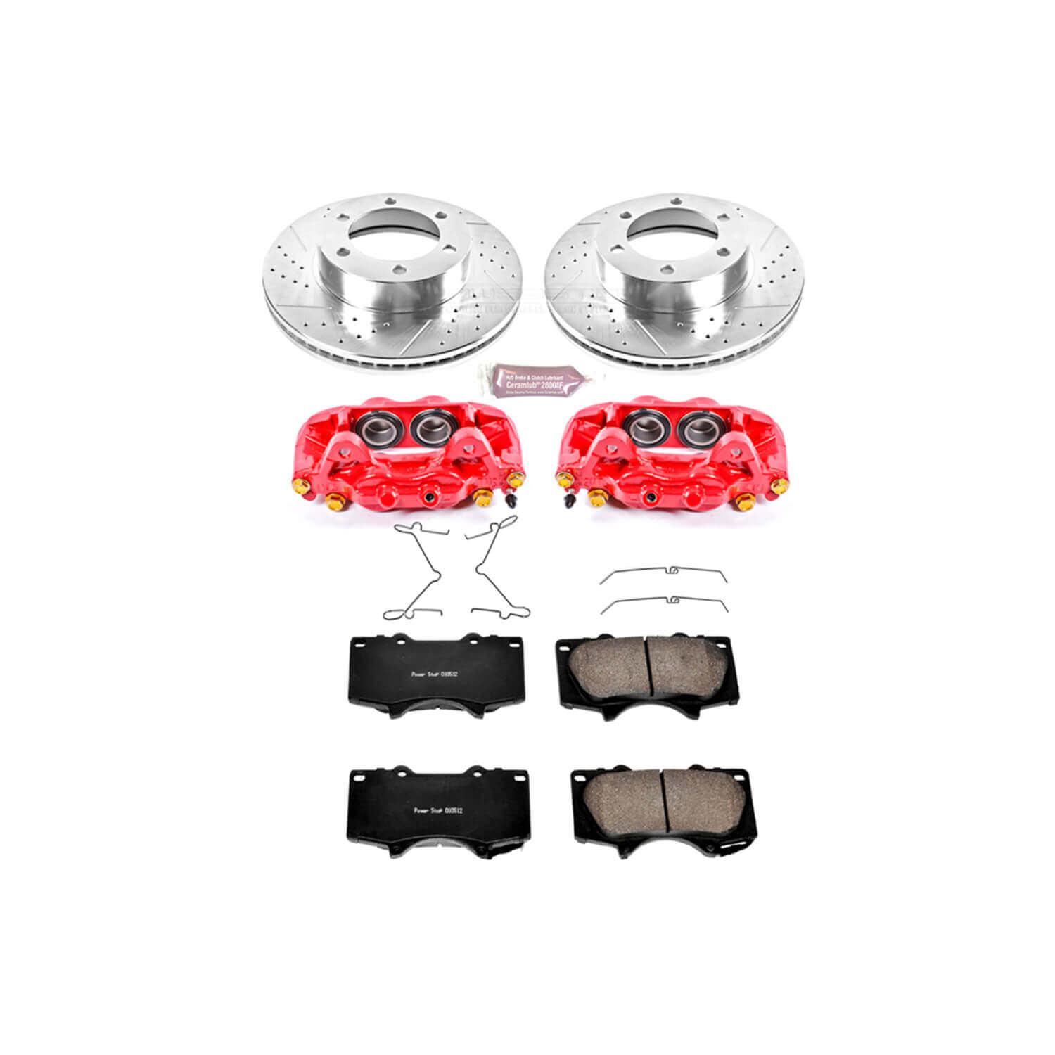 Power Stop KC2324 Z23 Evolution Sport Performance 1-Click Brake Kit With Calipers (Front) for 2000-2007 Toyota Sequoia product image