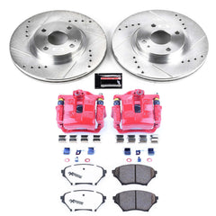Power Stop KC2353-26 Z26 Extreme Street Warrior 1-Click Brake Kit With Calipers (Front) for 2001-2005 Mazda Miata / MX-5 product image