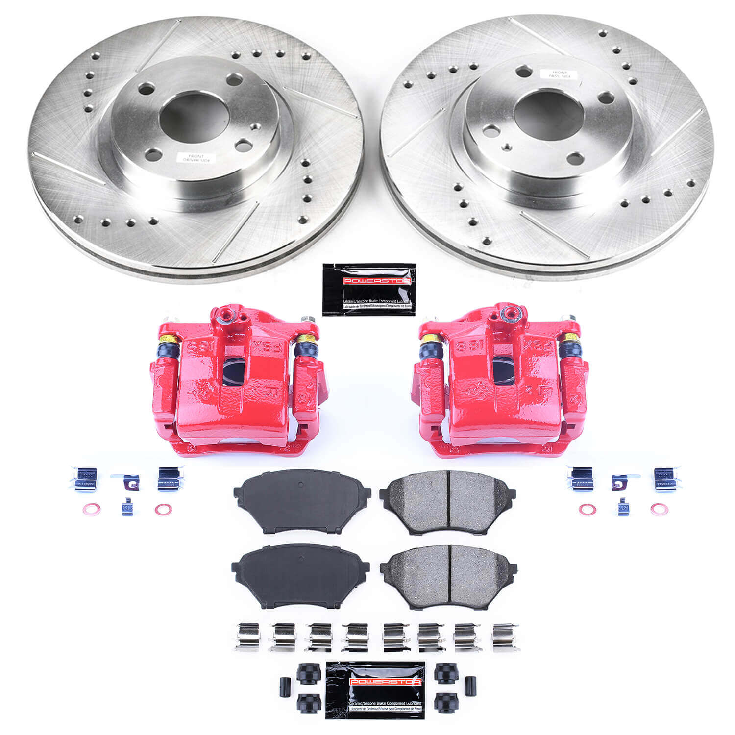 Power Stop KC2353 Z23 Evolution Sport Performance 1-Click Brake Kit With Calipers (Front) for 2001-2005 Mazda Miata / MX-5 product image