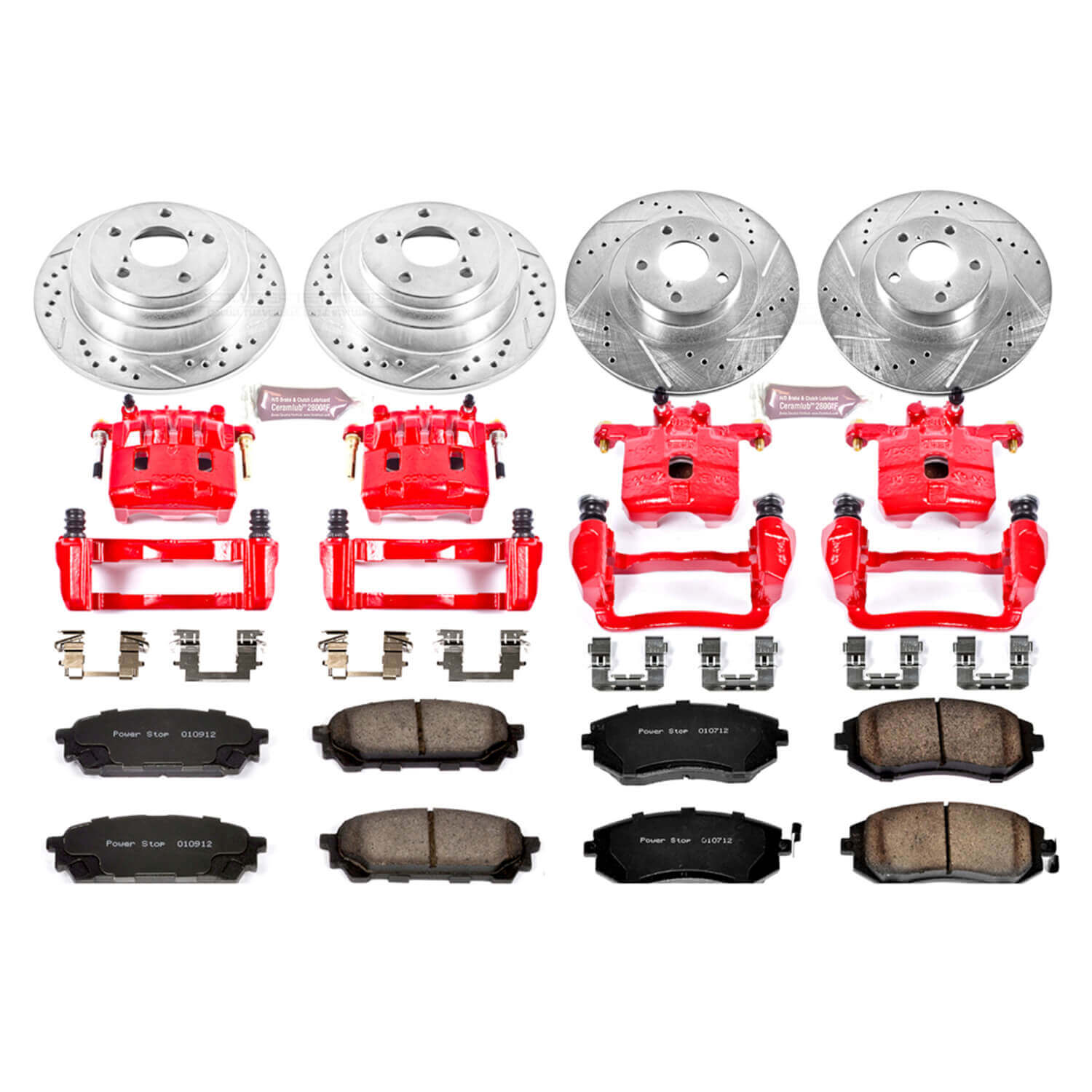 Power Stop KC2376 Z23 Evolution Sport Performance 1-Click Brake Kit With Calipers (Front And Rear) for 2003-2008 Saab 9-2X Aero product image