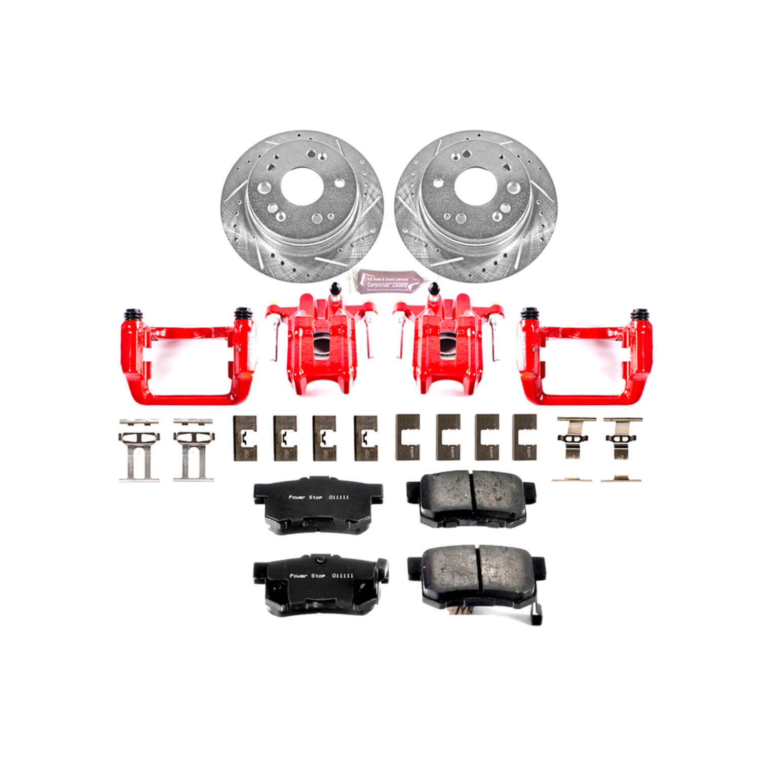 Power Stop KC2383 Z23 Evolution Sport Performance 1-Click Brake Kit With Calipers (Rear) for 2001-2003 Acura Cl product image