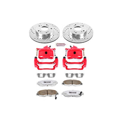 Power Stop KC2384-26 Z26 Extreme Street Warrior 1-Click Brake Kit With Calipers (Front) for 2006-2011 Honda Civic product image