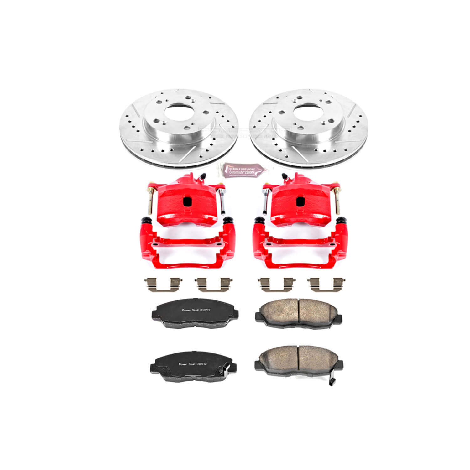 Power Stop KC2384 Z23 Evolution Sport Performance 1-Click Brake Kit With Calipers (Front) for 2006-2011 Honda Civic product image