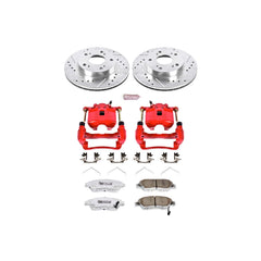 Power Stop KC2386-26 Z26 Extreme Street Warrior 1-Click Brake Kit With Calipers (Front) for 2002-2006 Acura Rsx product image