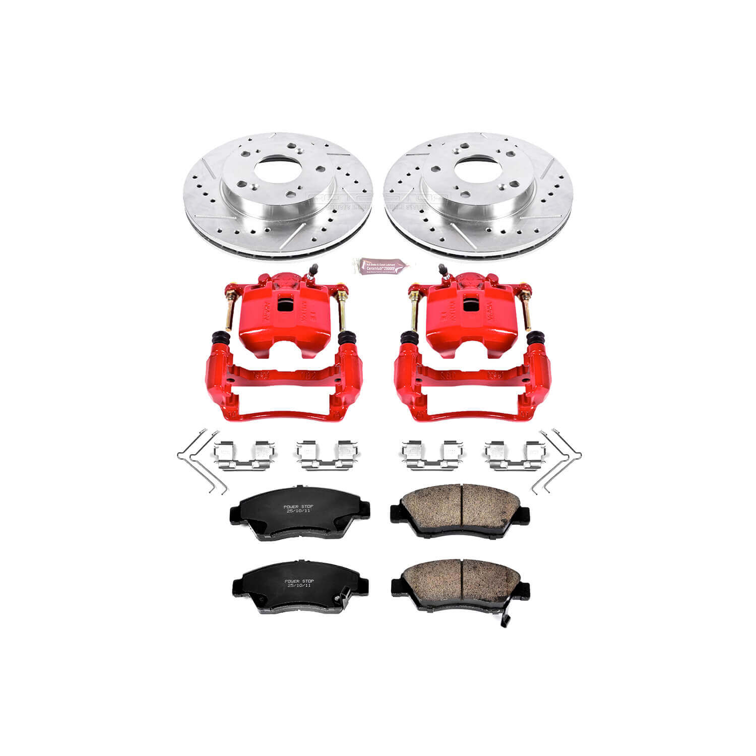 Power Stop KC2389 Z23 Evolution Sport Performance 1-Click Brake Kit With Calipers (Front) for 2006-2011 Honda Civic product image
