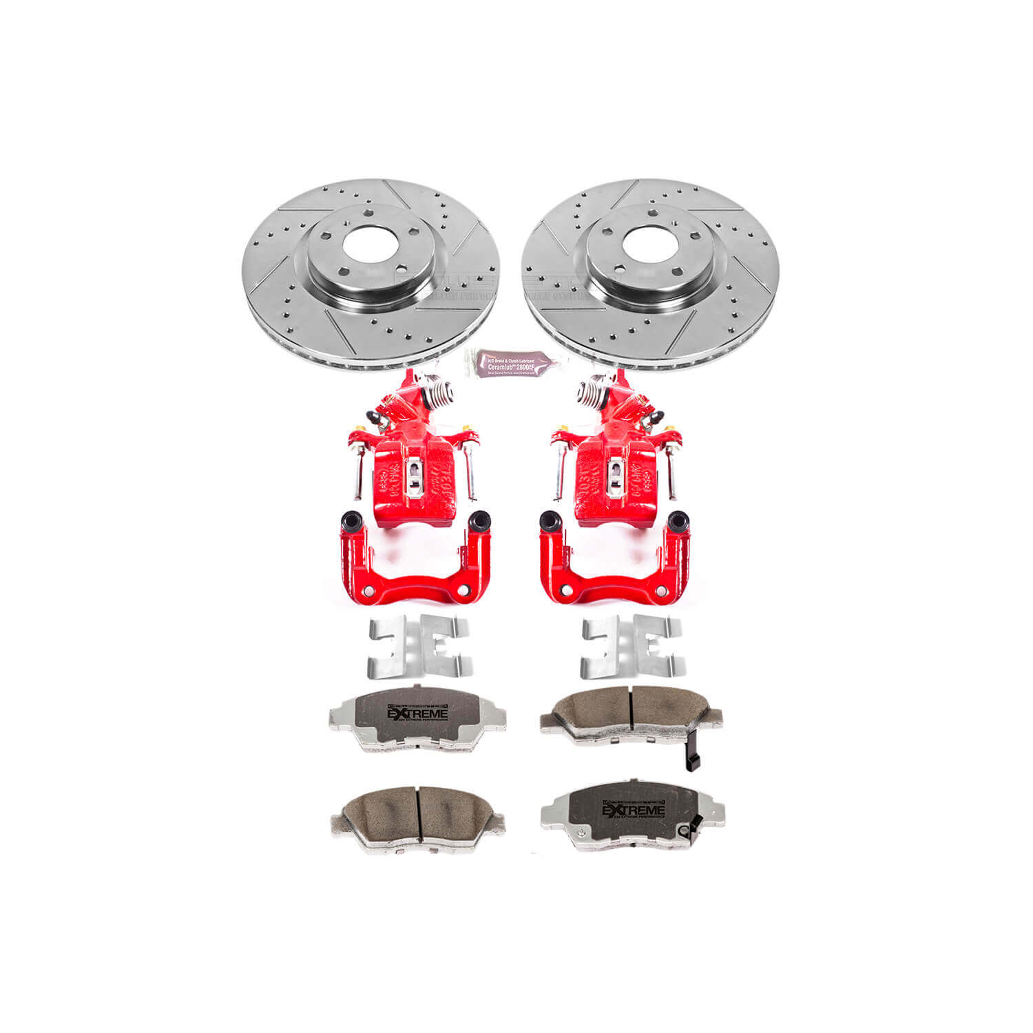 Power Stop KC2391-26 Z26 Extreme Street Warrior 1-Click Brake Kit With Calipers (Rear) for 2003-2008 Acura Tsx product image