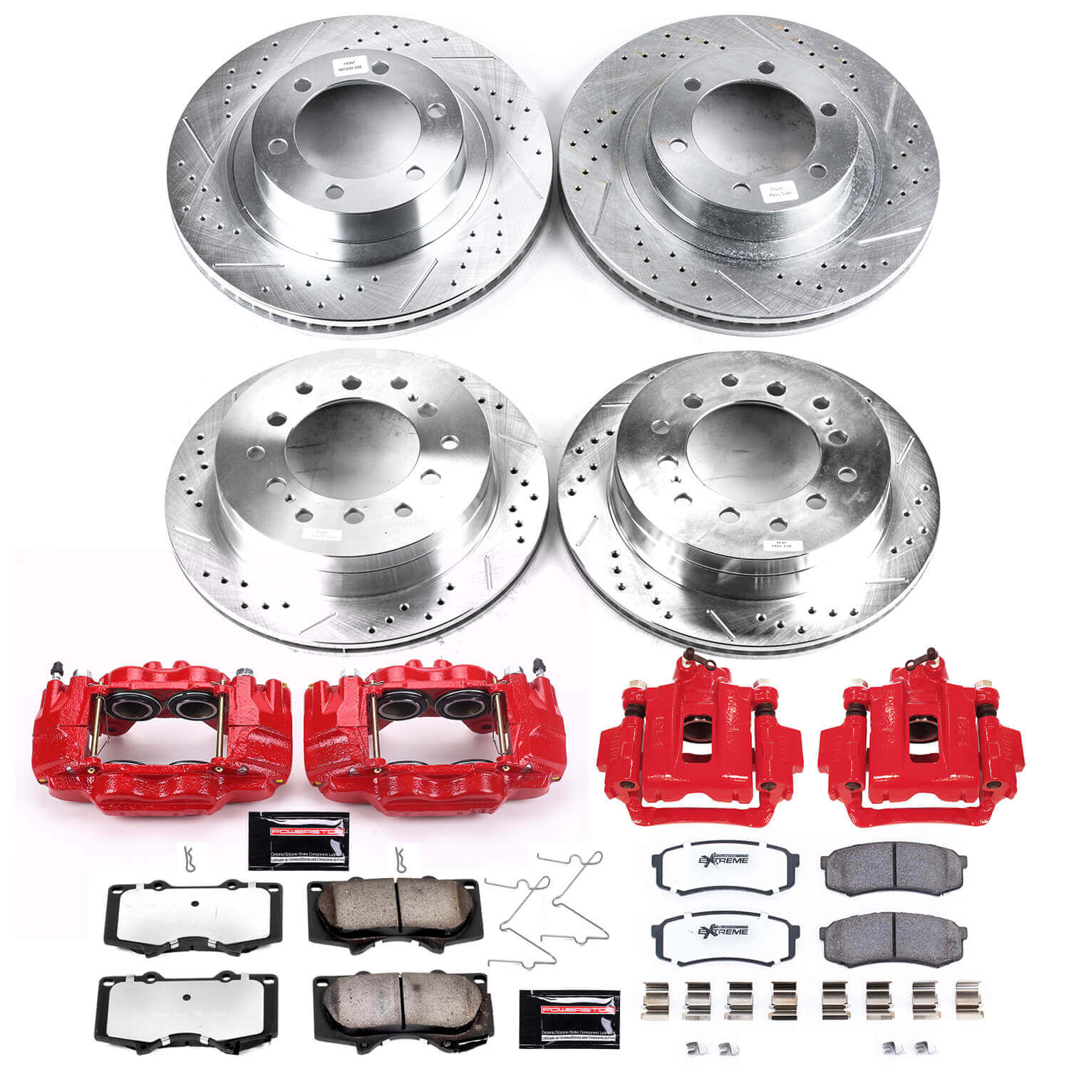 Power Stop KC2422-36 Z36 Extreme Performance Truck And Tow 1-Click Front And Rear Brake Kit With Calipers for 2003-2009 Toyota 4RUNNER product image