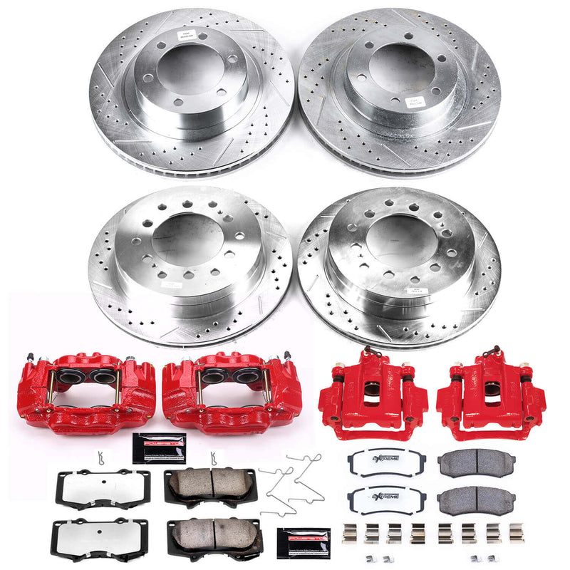 Power Stop KC2422-36 Z36 Extreme Performance Truck And Tow 1-Click Front And Rear Brake Kit With Calipers for 2003-2009 Toyota 4RUNNER product image