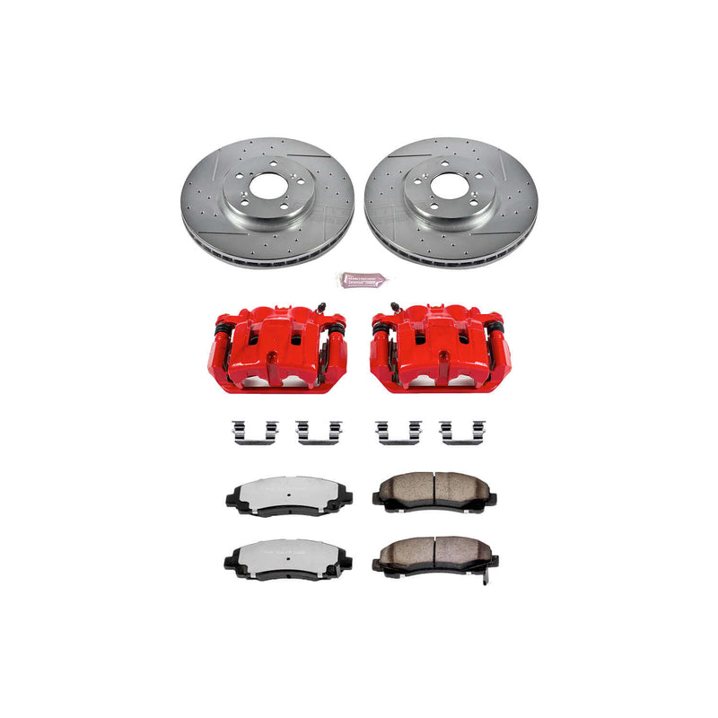 Power Stop KC2429-36 Z36 Extreme Performance Truck And Tow 1-Click Brake Kit With Calipers (Front) for 2006-2011 Honda Ridgeline product image