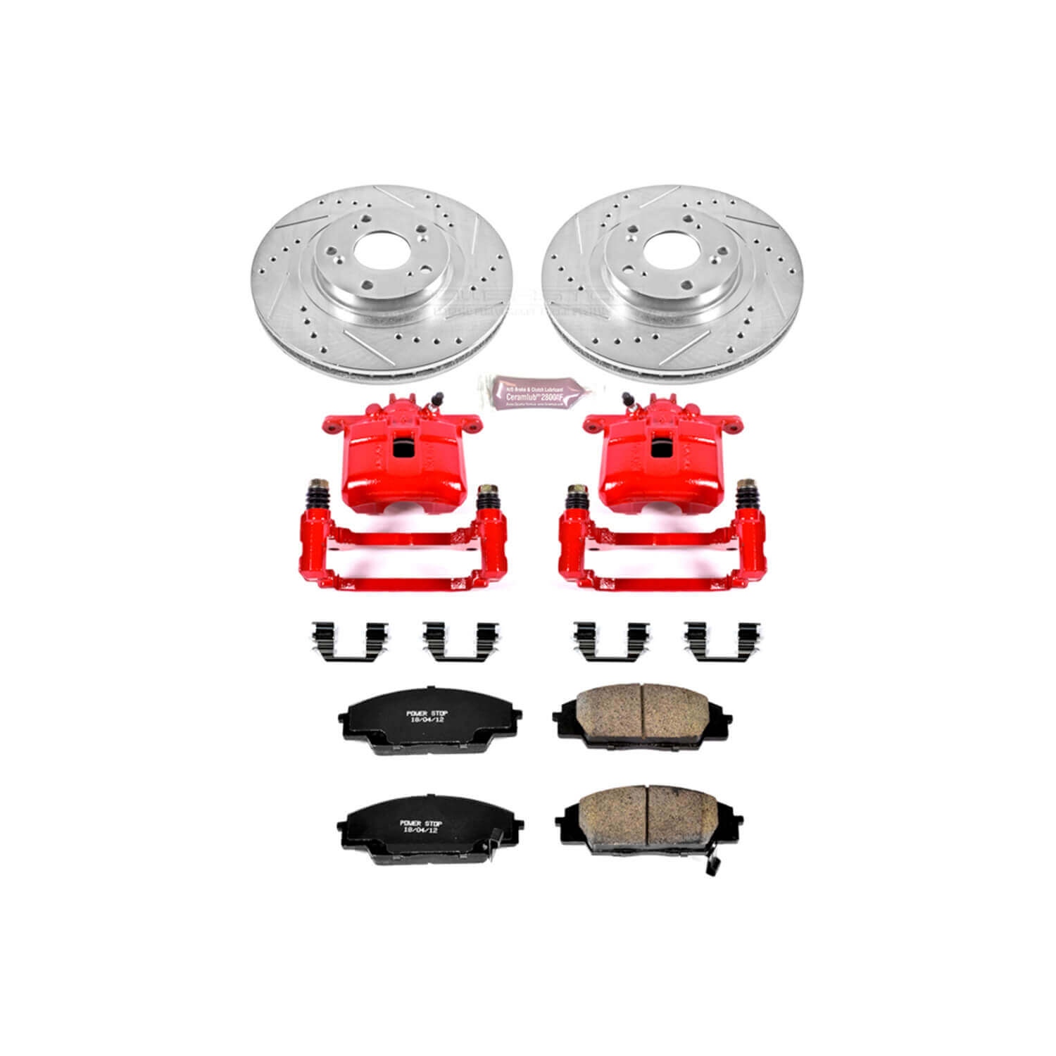 Power Stop KC2439 Z23 Evolution Sport Performance 1-Click Brake Kit With Calipers (Front) for 2002-2011 Acura Rsx Type-S product image