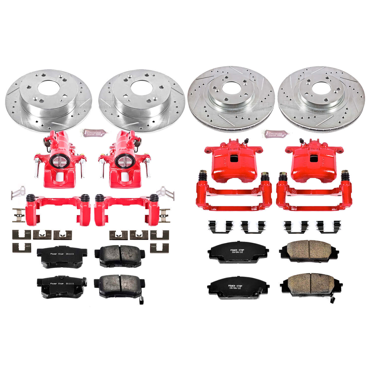 Power Stop KC2441 Z23 Evolution Sport Performance 1-Click Brake Kit With Calipers (Front And Rear) for 2002-2006 Acura Rsx Type-S product image