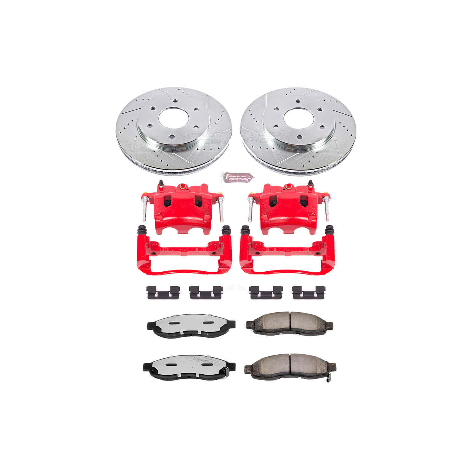 Power Stop KC2442-36 Z36 Extreme Performance Truck And Tow 1-Click Brake Kit With Calipers (Front) for 2004-2005 Nissan Armada product image