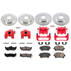 Power Stop KC2443 Z23 Evolution Sport Performance 1-Click Brake Kit With Calipers (Front And Rear) for 2004-2005 Nissan Armada product image